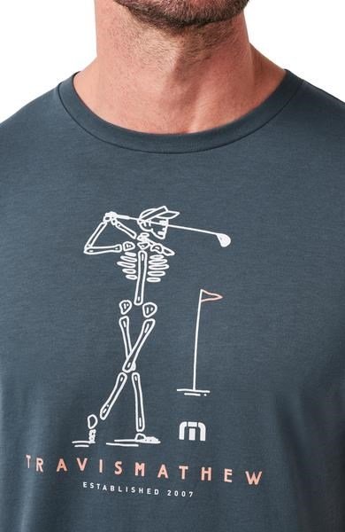 Travis Mathew Lost Swing Tee koszulka męska, mood indigo/vintage indigo