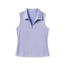Travis Mathew Skyloft Light Sleeveless damskie polo bez rękawów, heather soft blue