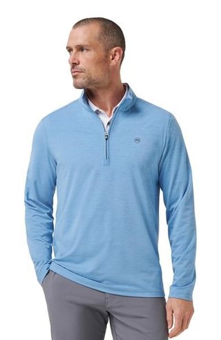 Travis Mathew Heater Pro 1/4Zip męska bluza, pacific coast
