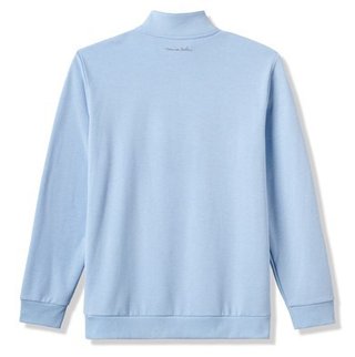 Travis Mathew CLOUD QUARTER ZIP 2.0 męska bluza fleece, heather powder blue