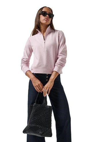 Travis Mathew Cloud Fleece Half-Zip damska bluza, heather violet ice