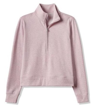 Travis Mathew Cloud Fleece Half-Zip damska bluza, heather violet ice