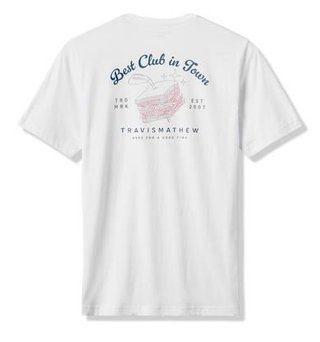 Travis Mathew Founding Member Tee koszulka męska, białe