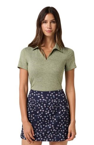 Travis Mathew Skyloft Light damskie polo, heather oil green