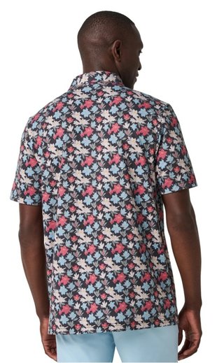 Travis Mathew Featherweight Fairway Fit męskie polo, black/floral