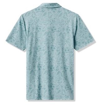 Travis Mathew Featherweight Paradise męskie polo, forget me not