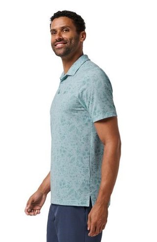 Travis Mathew Featherweight Paradise męskie polo, forget me not