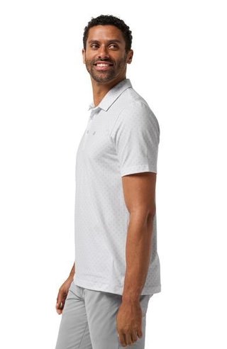 Travis Mathew Featherweight Salt Breeze męskie polo, białe