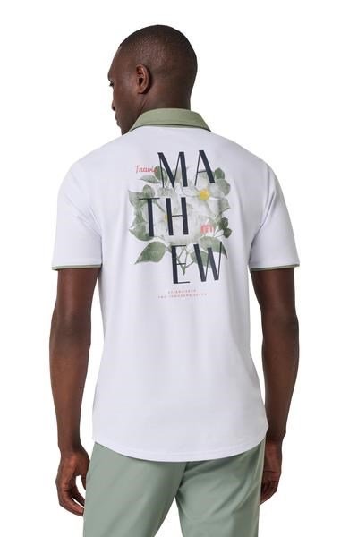 Travis Mathew AB Energy męskie polo, białe