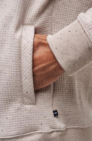 Travis Mathew Cloud Wafle męska bluza, oxford tan