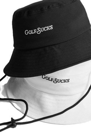Travis Mathew Golf Sucks kapelusz, czarny