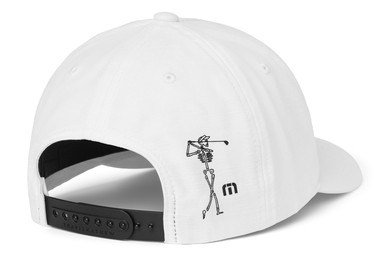 Travis Mathew Golf Sucks męska czapka z daszkiem, biała