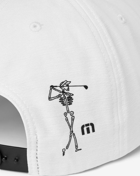 Travis Mathew Golf Sucks męska czapka z daszkiem, biała