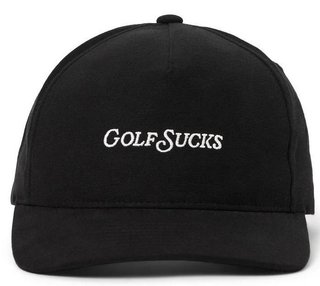 Travis Mathew Golf Sucks męska czapka z daszkiem, czarna