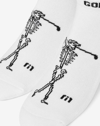 Travis Mathew Golf Sucks Ankle unisex skarpetki, 1para, biała