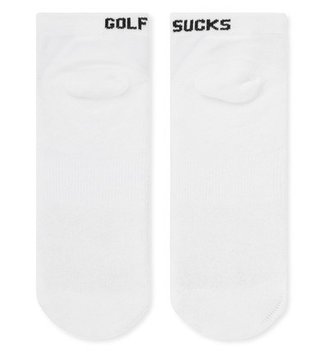 Travis Mathew Golf Sucks Ankle unisex skarpetki, 1para, biała