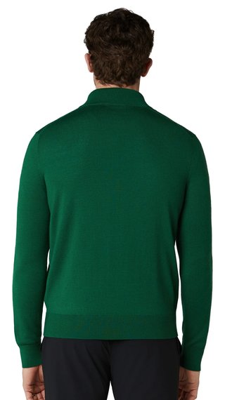 Callaway 1/4 Zip Mock męski sweter, deep galapagos green