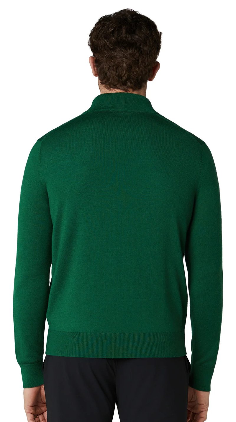 Callaway 1/4 Zip Mock męski sweter, deep galapagos green