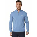 Callaway 1/4 Zip Mock męski sweter, vista blue