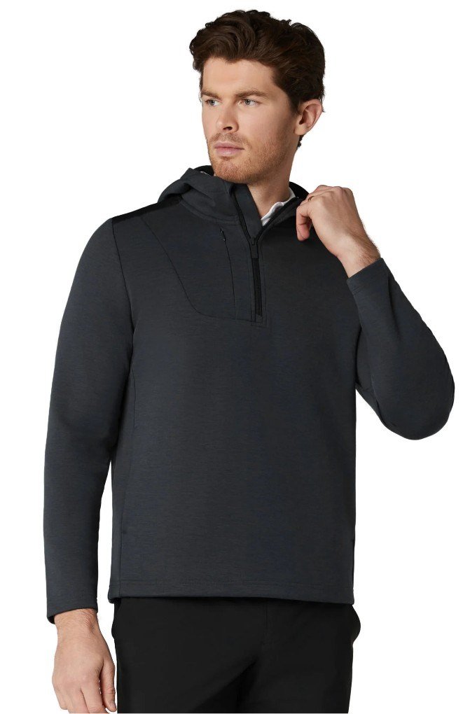 Callaway Soft Touch 1/4 Zip Premium męska bluza, black heather