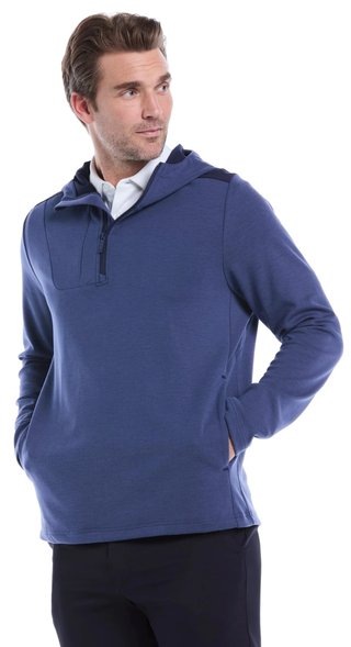Callaway Soft Touch 1/4 Zip Premium męska bluza, granatowa