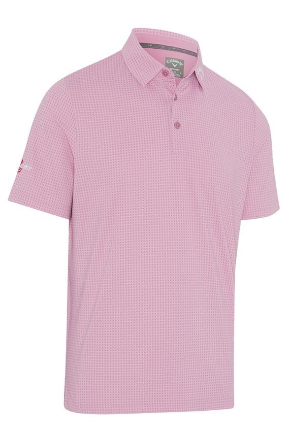 Callaway Odyssey Print męskie polo, rose bouquet