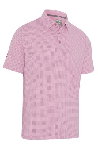 Callaway Odyssey Print męskie polo, rose bouquet