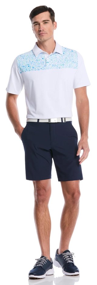 Callaway Driving Range Engineered Print męskie polo, białe
