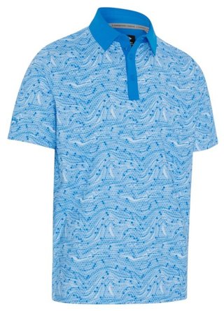 Callaway Hex Marble męskie polo, brilliant blue