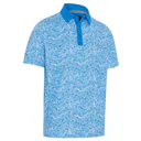 Callaway Hex Marble męskie polo, brilliant blue