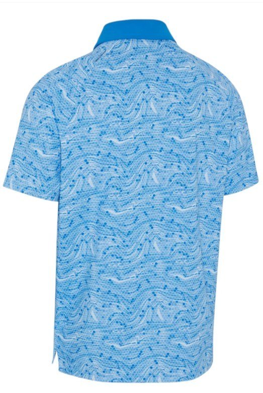 Callaway Hex Marble męskie polo, brilliant blue