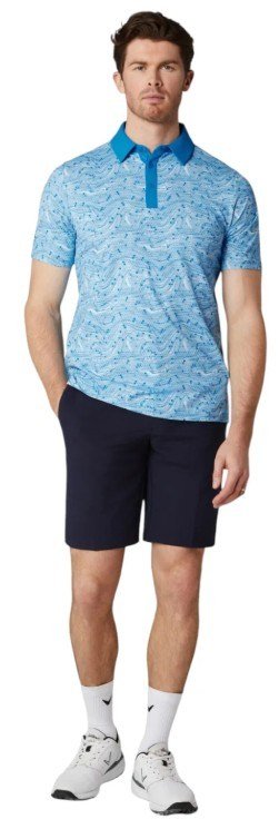 Callaway Hex Marble męskie polo, brilliant blue