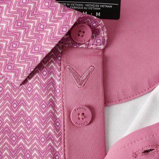 Callaway Timeless Chev męskie polo, rose bouquet