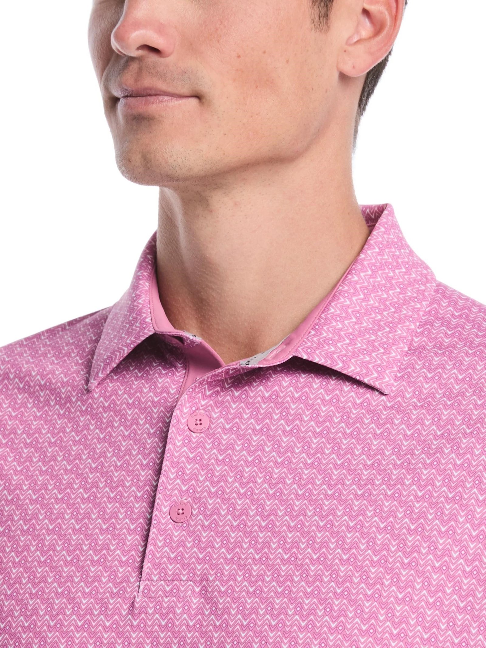 Callaway Timeless Chev męskie polo, rose bouquet