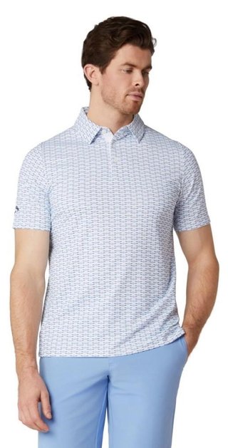 Callaway Albatross Geo Print męskie polo, bright white