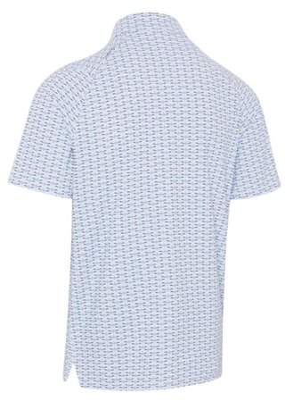 Callaway Albatross Geo Print męskie polo, bright white