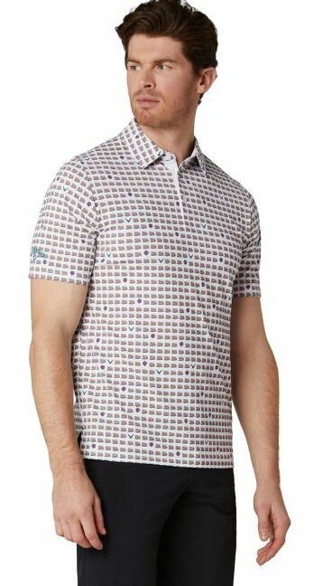 Callaway One Pimento męskie polo, białe