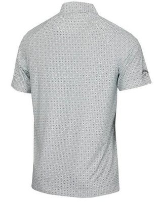 Callaway Foulard Printed męskie polo, bright white