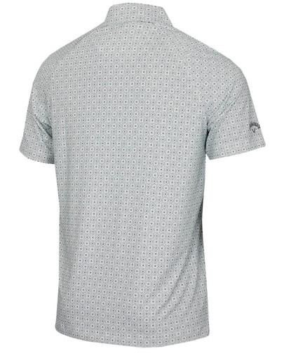 Callaway Foulard Printed męskie polo, bright white