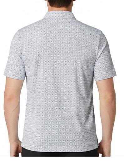 Callaway Foulard Printed męskie polo, bright white