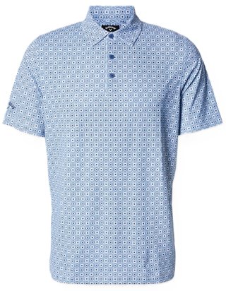 Callaway Foulard Printed męskie polo, peacoat