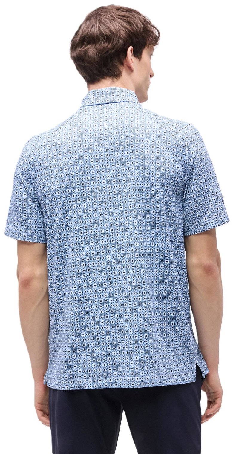 Callaway Foulard Printed męskie polo, peacoat
