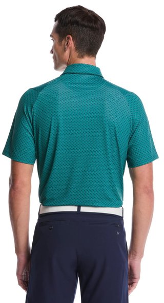 Callaway Trademark Golf Printed męskie polo, galapagos green