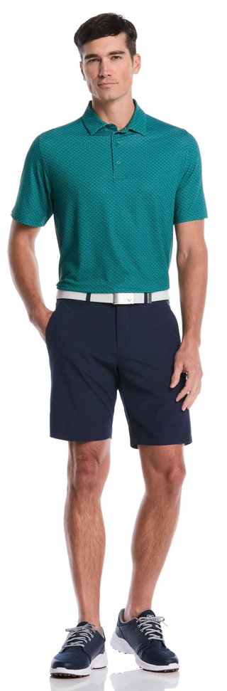 Callaway Trademark Golf Printed męskie polo, galapagos green