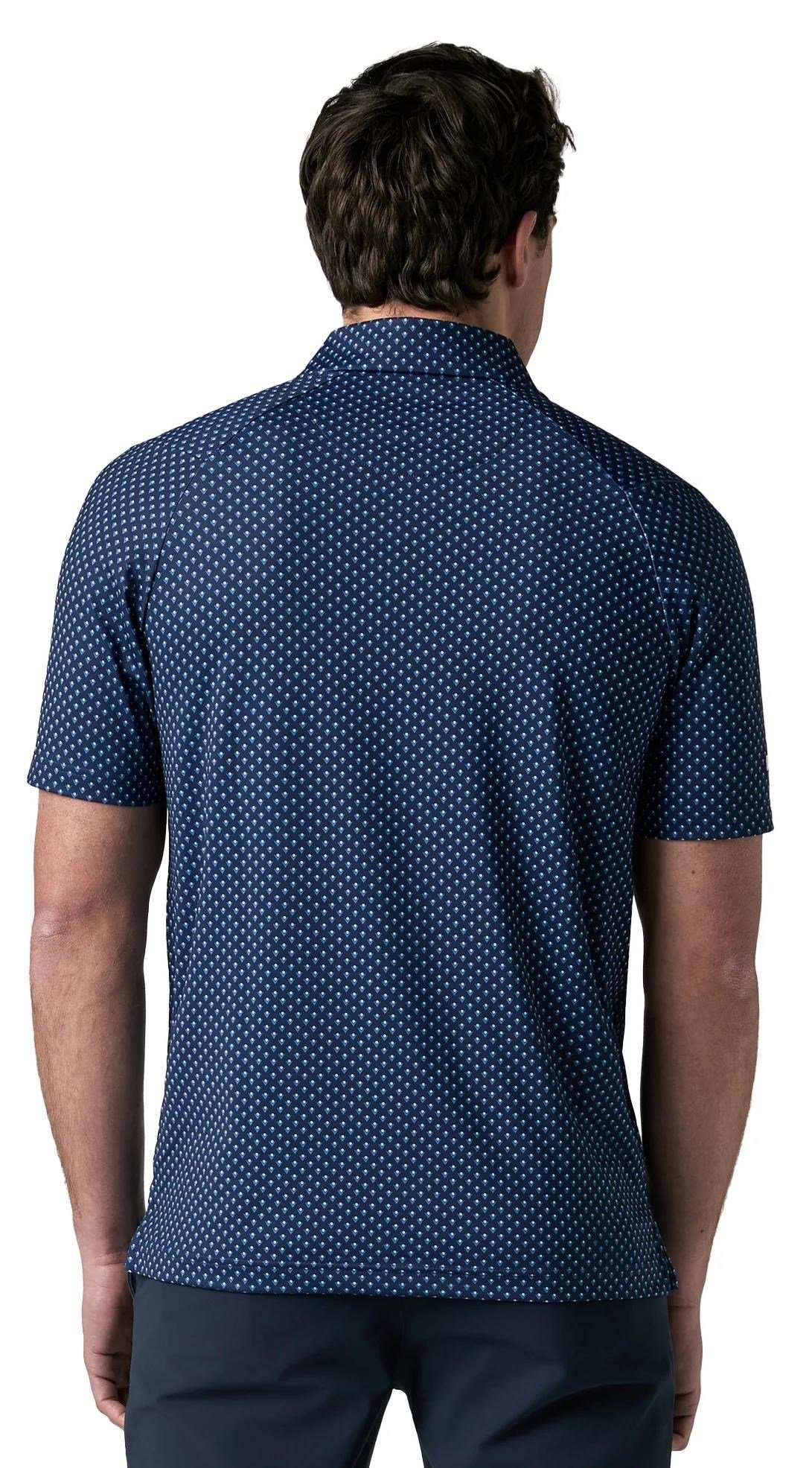 Callaway Trademark Golf Printed męskie polo, peacoat
