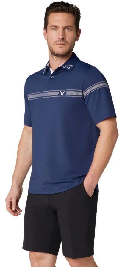 Callaway Odyssey Block męskie polo, peacoat