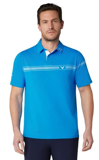 Callaway Odyssey Block męskie polo, brilliant blue