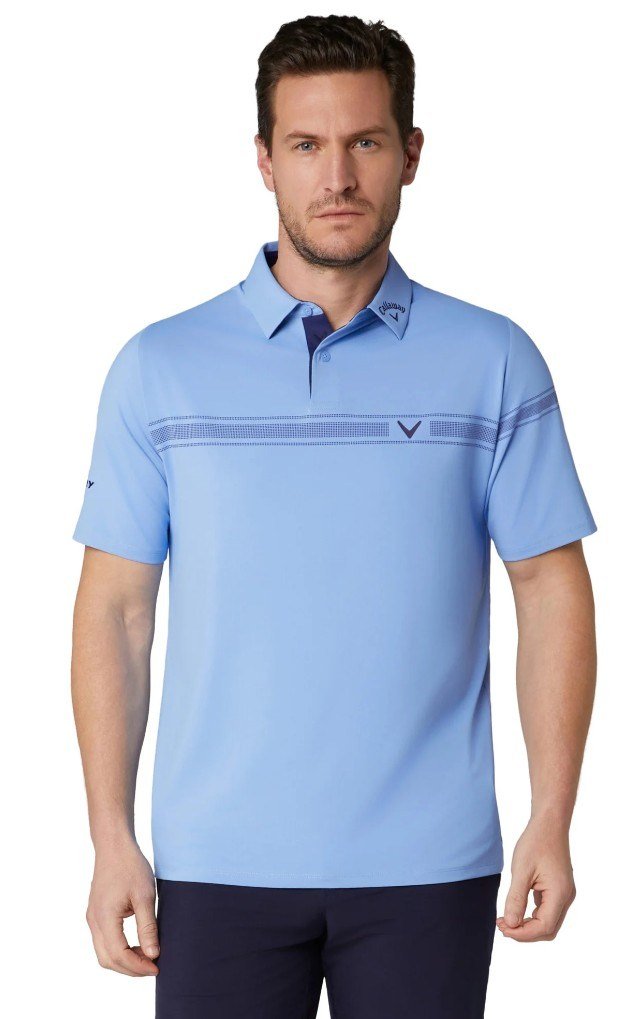 Callaway Odyssey Block męskie polo, vista blue