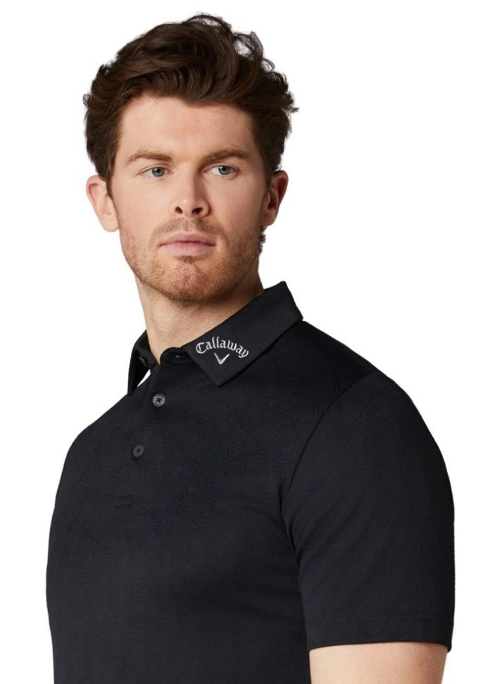 Callaway Odyssey Ventilated Jacquard męskie polo, caviar
