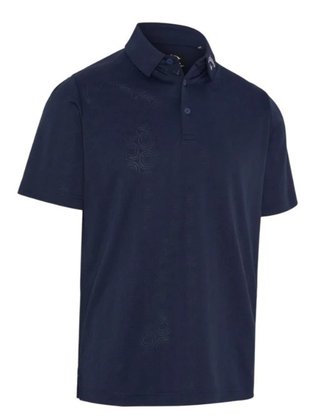 Callaway Odyssey Ventilated Jacquard męskie polo, peacoat